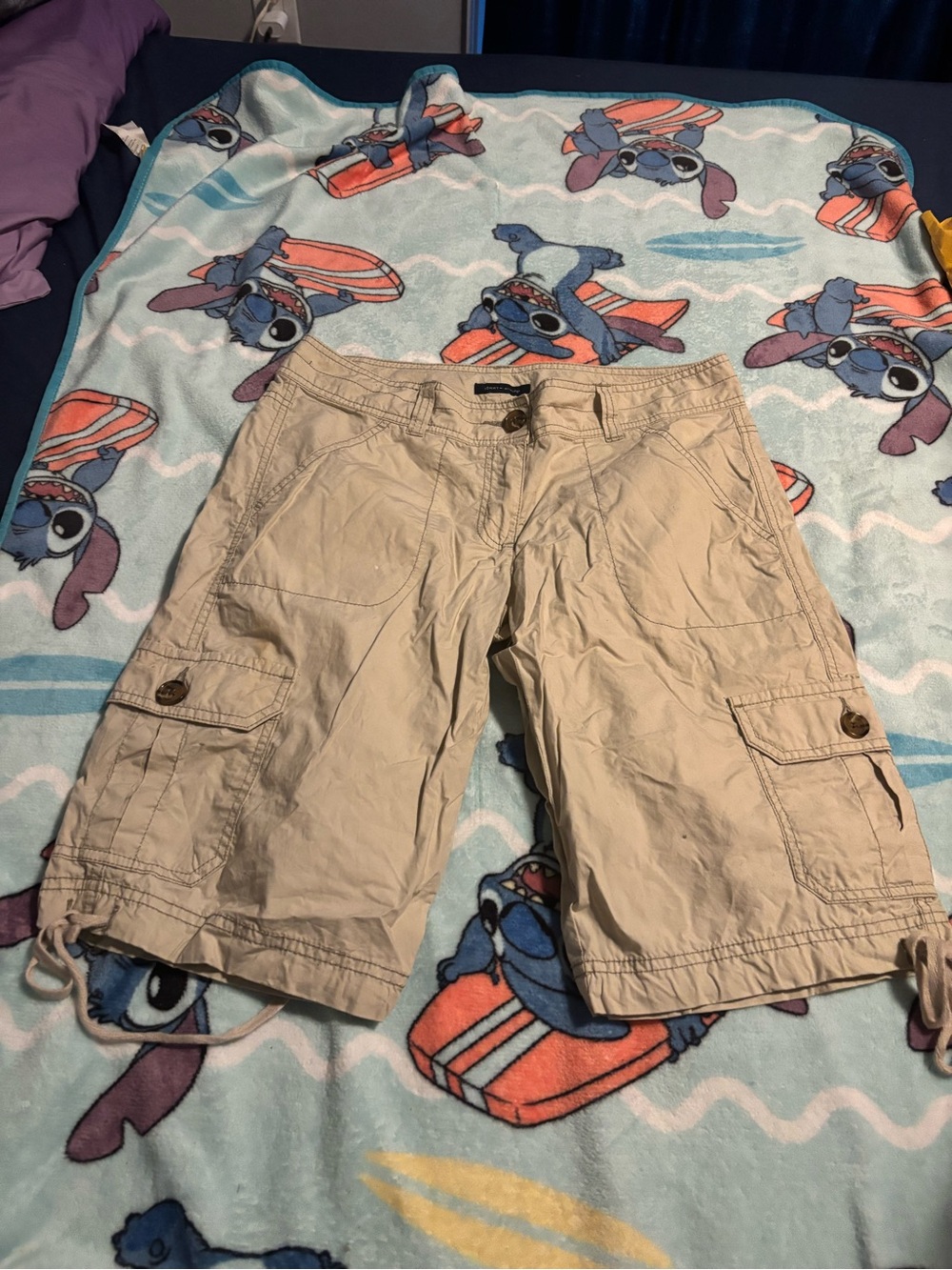 Women  Tan Cargo Shorts